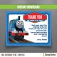 Thomas The Train Birthday Thank You Cards